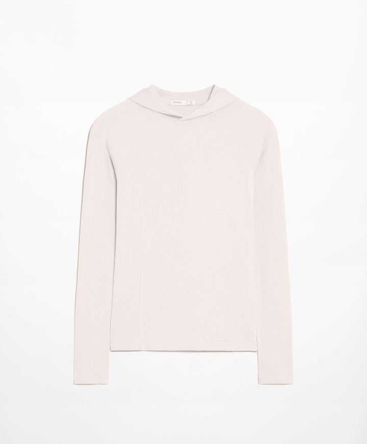 Moudda Oysho - Sweat à Capuche Maille Côtelée Manches Longues - Tunisie 4