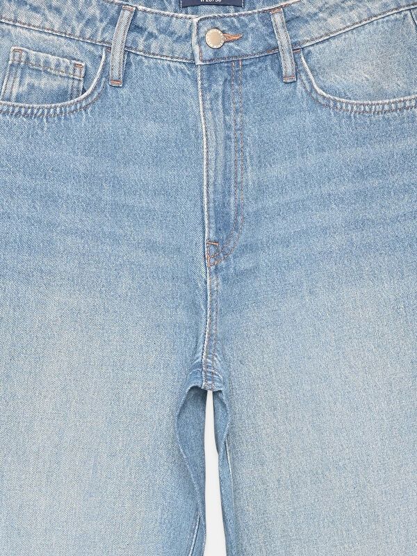 Moudda LC Waikiki - Jean basique en denim couleur Teinte Bleu indigo moyenne pour femmes - Tunisie 3