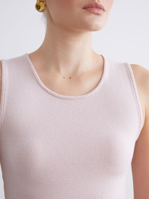 Moudda LC Waikiki - Pull tricot fin Femme Rose clair - Tunisie 3