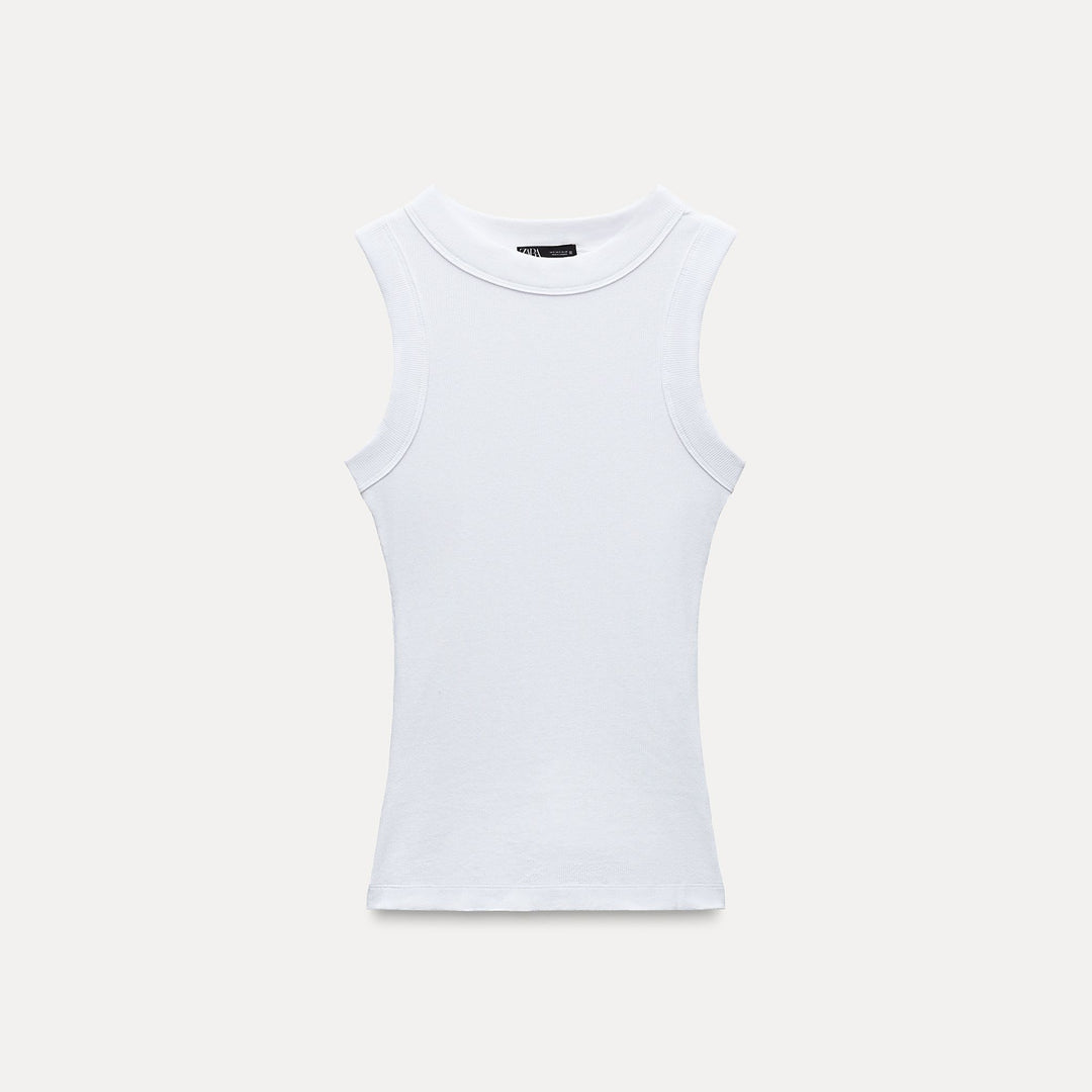 Moudda ZARA - T-shirt Côtelé Sans Manches - Tunisie 1