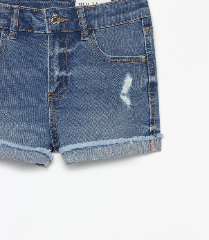 Moudda Lefties - Short Denim Stretch - Fille - Tunisie 4