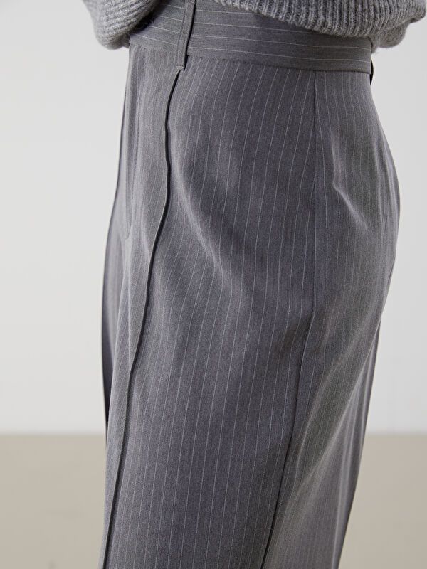 Moudda LC Waikiki - Pantalon tissé moyen Femme Bande d'anthracite - Tunisie 3