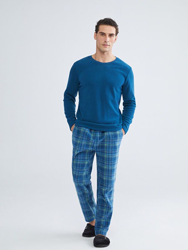 Moudda LC Waikiki - Ensemble pyjama en jersey à manches longues et bas longs pour Hommes - Tunisie 8