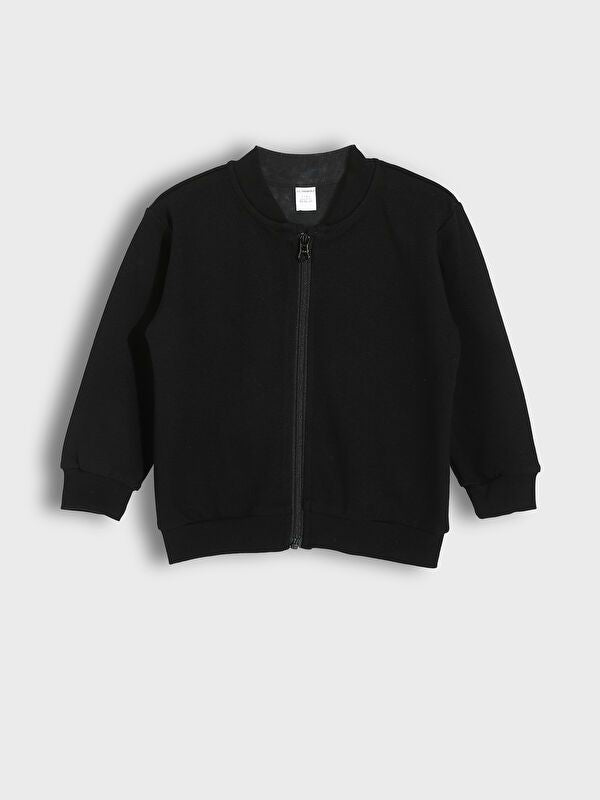 Moudda LC Waikiki - Cardigan jersey basique Garçon Noir - Tunisie 1