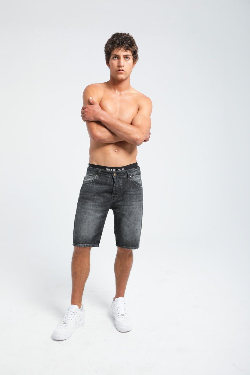 Moudda Billiorich - Short en Jean Homme - Coupe Droite - 2