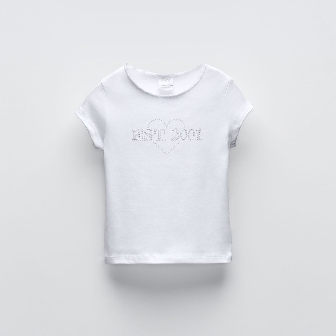 Moudda ZARA - T-shirt brillants et dentelle - Tunisie 1