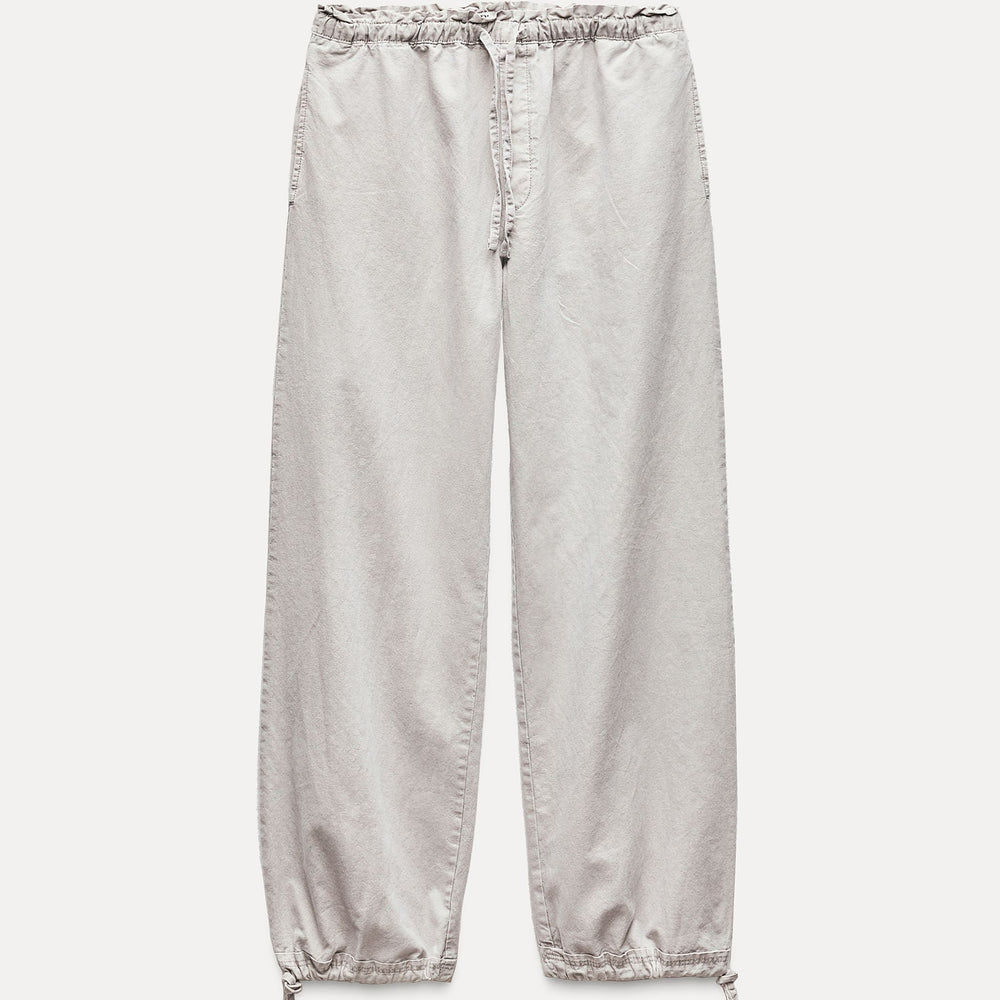 Moudda ZARA - Pantalon ample cordon gris clair - Tunisie 2