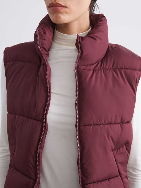 Moudda LC Waikiki - Veste sans manches Femme Bourgogne - Tunisie 3