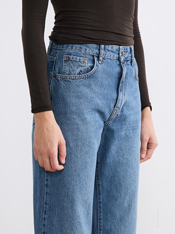 Moudda LC Waikiki - Jean basique en denim pour Femme couleur Rodeo foncé - Tunisie 3