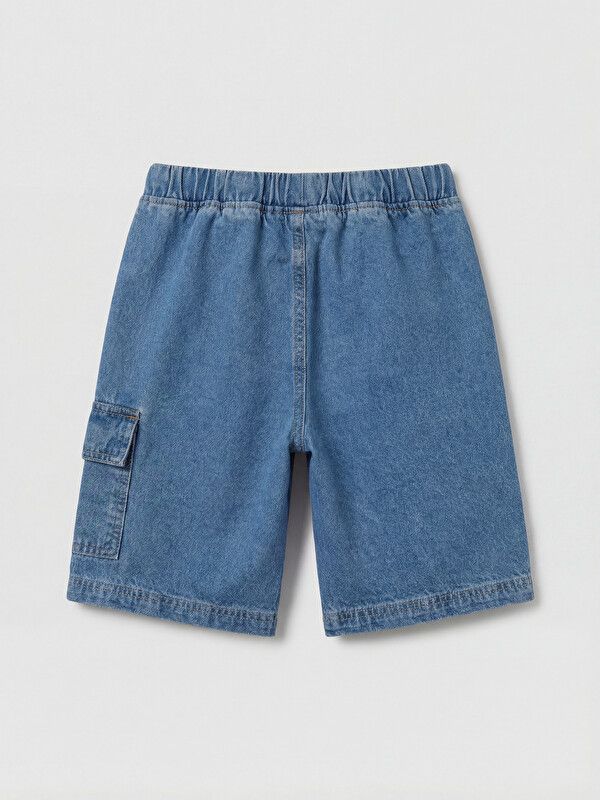 Moudda LC Waikiki - Bermuda en denim pour Garçon couleur Bleu indigo clair rodé - Tunisie 2