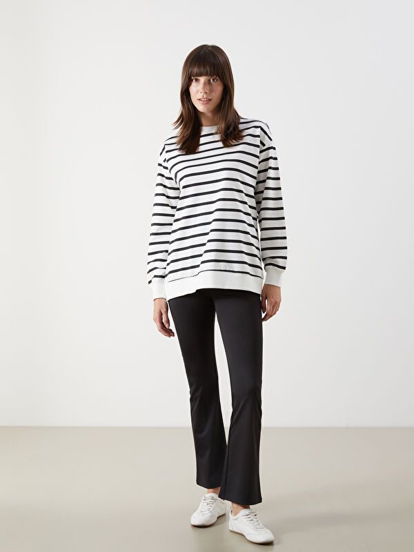 Moudda LC Waikiki - Sweatshirt jersey maternité Femme Rayures noires - Tunisie 2