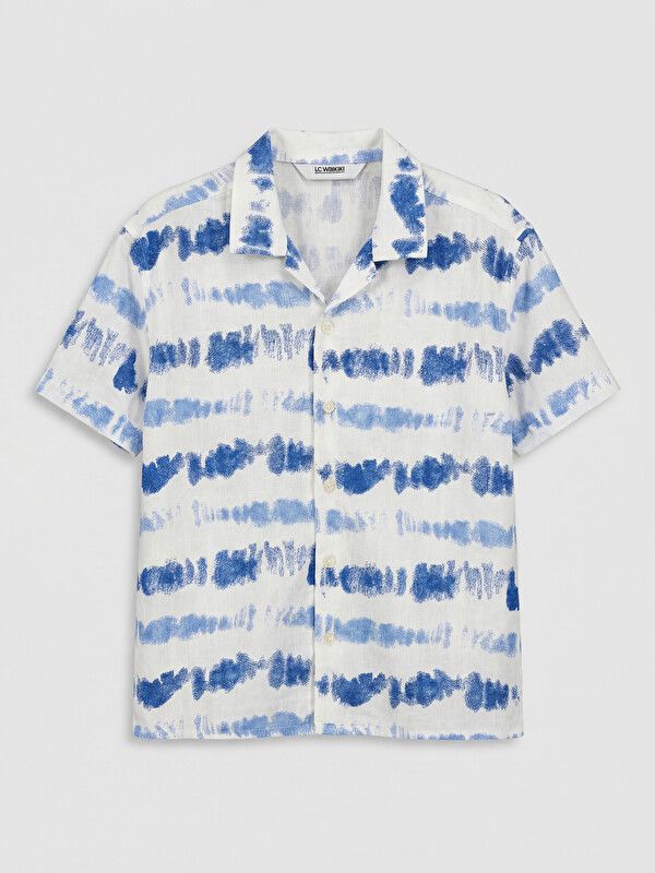 Moudda LC Waikiki - Chemise manches courtes en tissu pour Garçon couleur Bleu imprimé - Tunisie 1