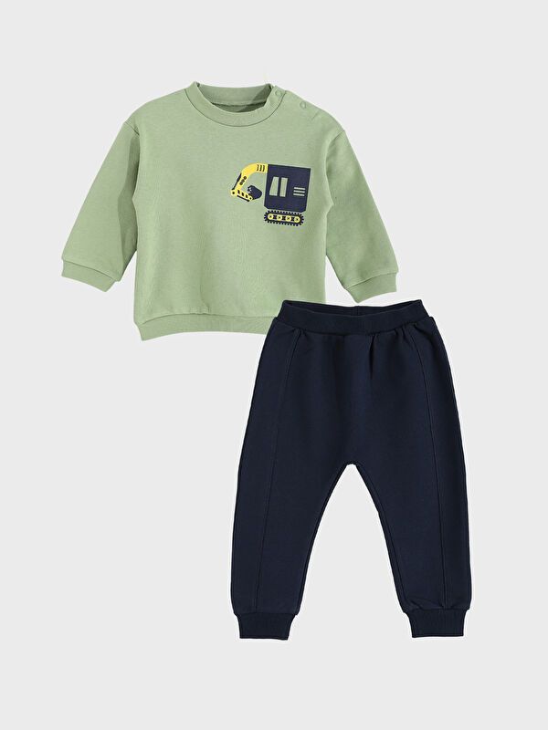 Moudda LC Waikiki - Ensemble en jersey manches courtes Garçon Vert clair - Tunisie 1