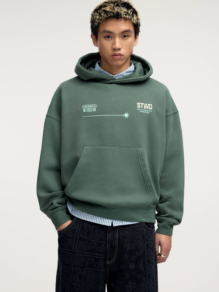 Moudda PULL & BEAR - Sweat Capuche Lavé - High Frequency Messages - Tunisie 2