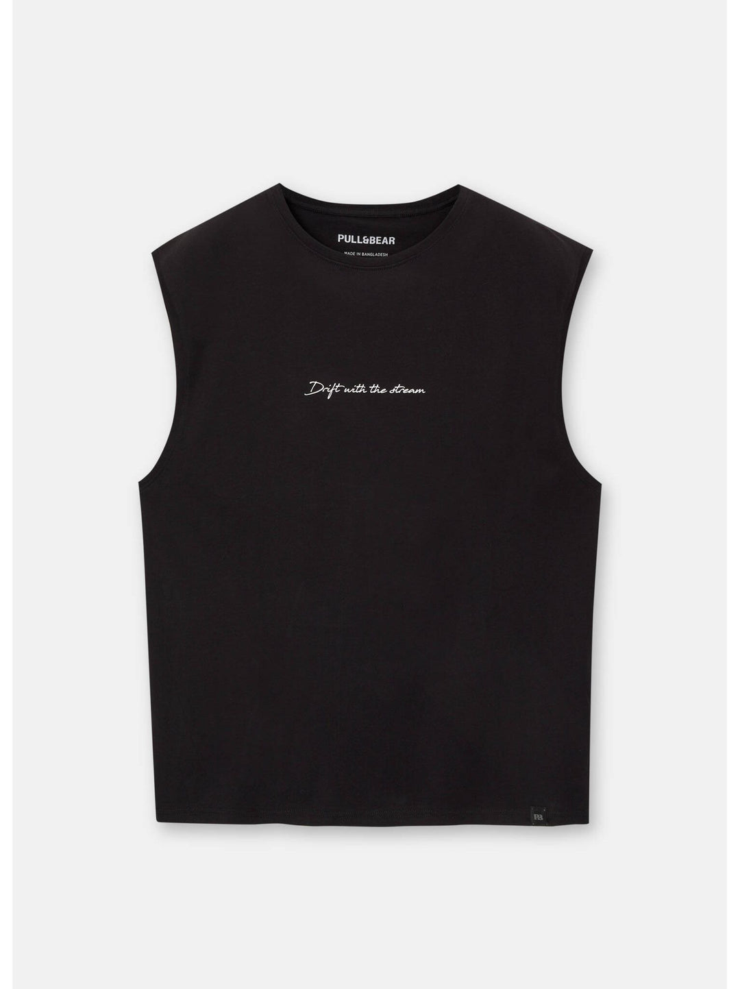 Moudda PULL & BEAR - T-Shirt Bretelles Larges Texte Poitrine - Tunisie 4