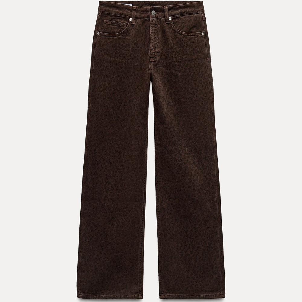 Moudda ZARA - Pantalon ample entrejambe baissé imprimé léopard - Tunisie 2