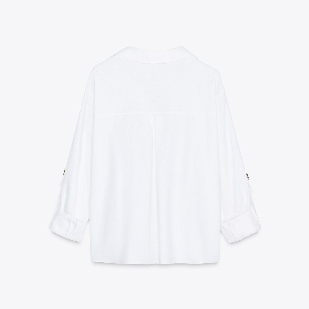 Moudda ZARA - Chemise Lin/Viscose - Nœud Taille - Tunisie 2
