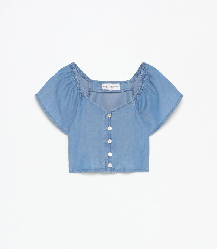 Moudda Lefties - Top Léger Denim - Indigo Fille D5 - Tunisie 2