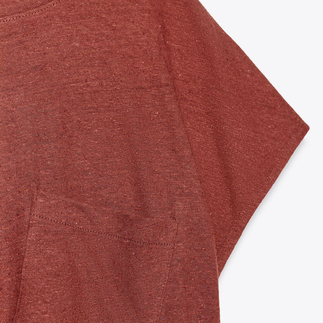 Moudda ZARA - T-Shirt - Manches Courtes, Col Rond & Coton/Lin - Tunisie 3