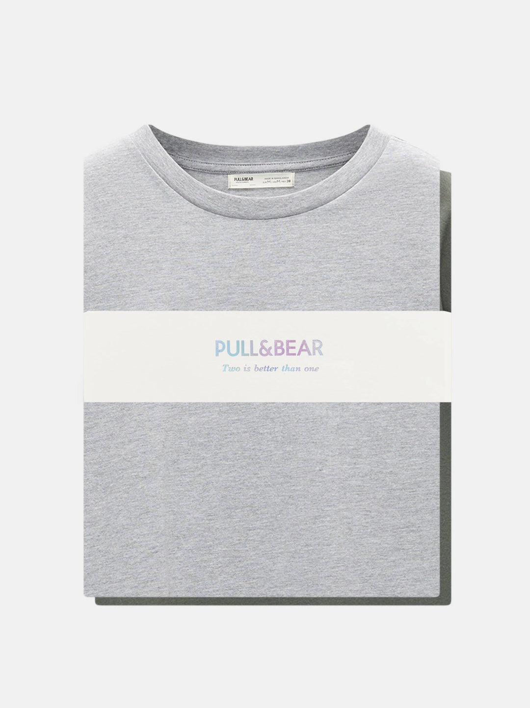 Moudda PULL & BEAR - T-Shirt Basique Oversize - Gris - Tunisie 4