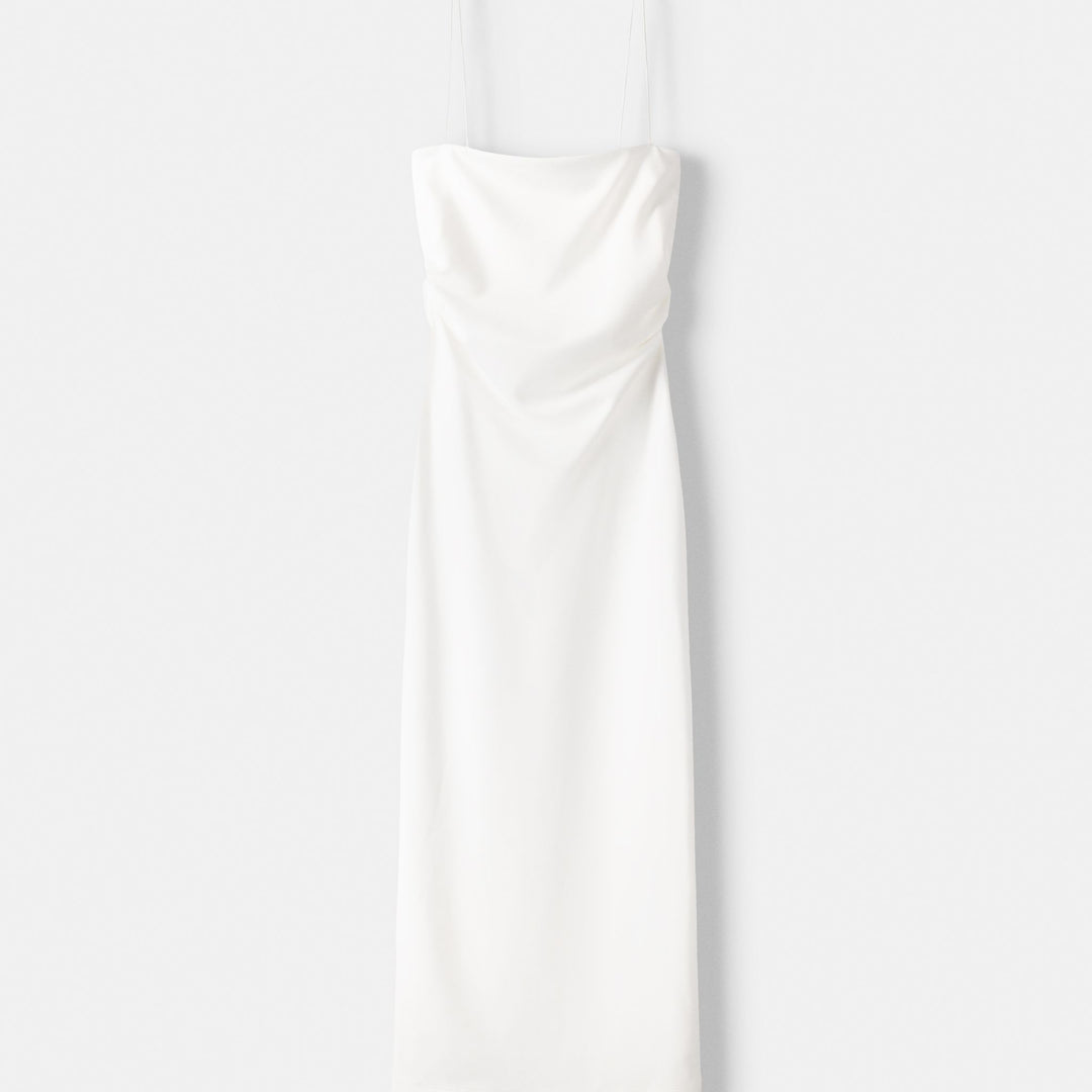 Moudda BERSHKA - Robe Midi Ajustée Bretelles Maille Roma - Tunisie 1