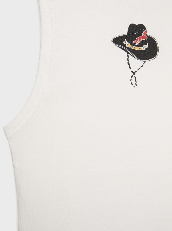 Moudda STRADIVARIUS - T-Shirt Racer Chapeau Cowboy - Tunisie 3