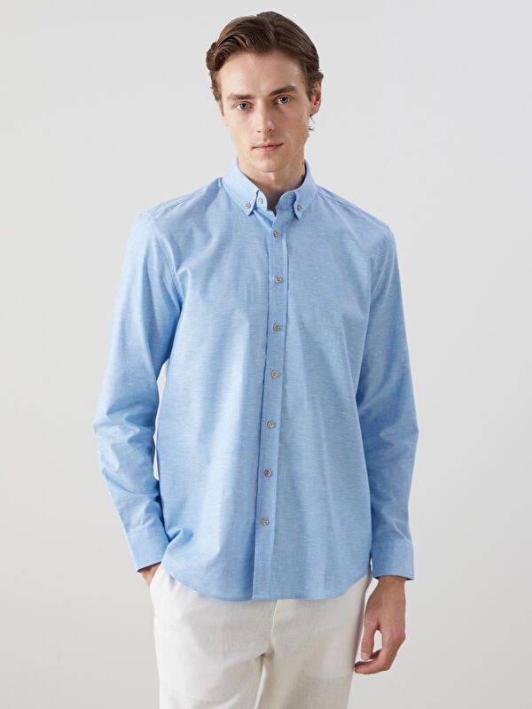 Moudda LC Waikiki - Chemise tissée à manches longues pour Hommes - Tunisie 1