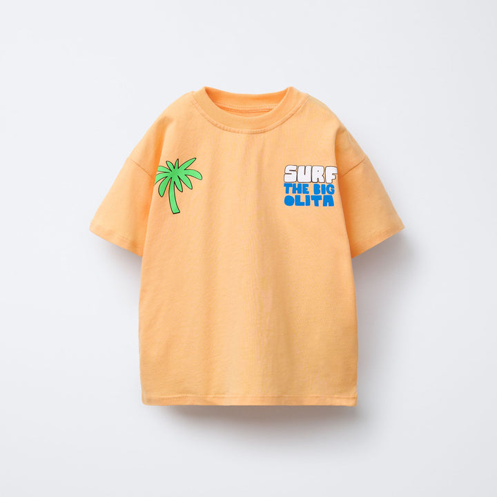 Moudda ZARA - T-Shirt Enfant - Imprimé Palmier & Surf - Tunisie 1