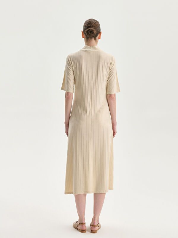 Moudda LC Waikiki - Robe en jersey uncv à manches longues pour Femmes - Tunisie 4