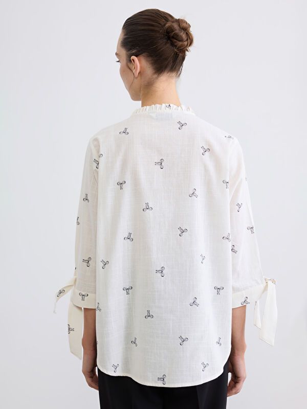 Moudda LC Waikiki - Chemise imprimée manches longues en tissu pour Femme - Tunisie 5