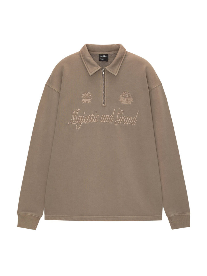 Moudda PULL & BEAR - Sweat - Fermeture Éclair & Broderie Natural Movement - Tunisie 1