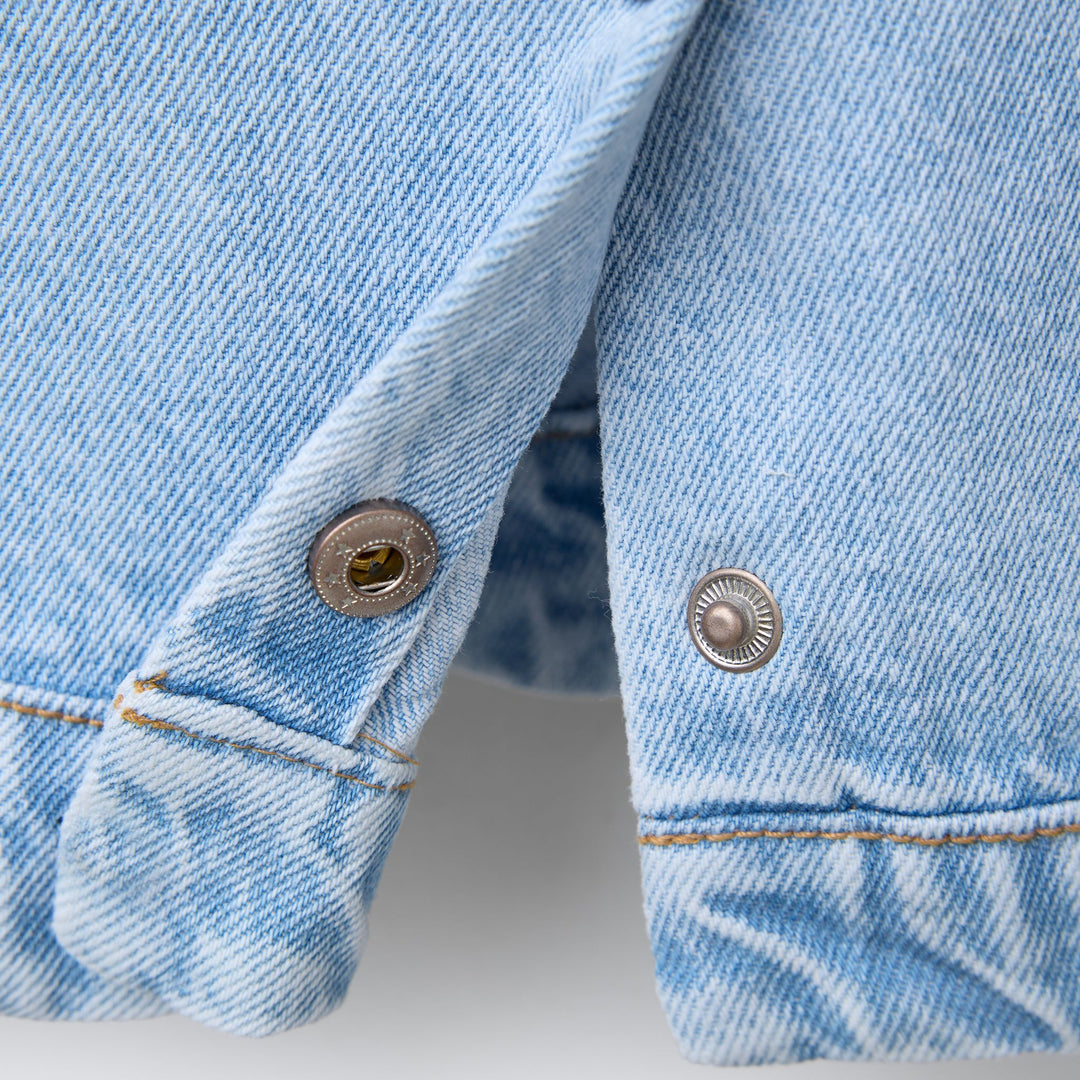 Moudda ZARA - Top Denim Enfant - Vagues Brodées - Tunisie 4