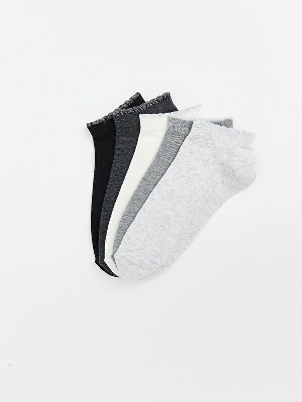 Moudda LC Waikiki - Chaussettes pour sneakers Femme Mélange gris clair - Tunisie 2