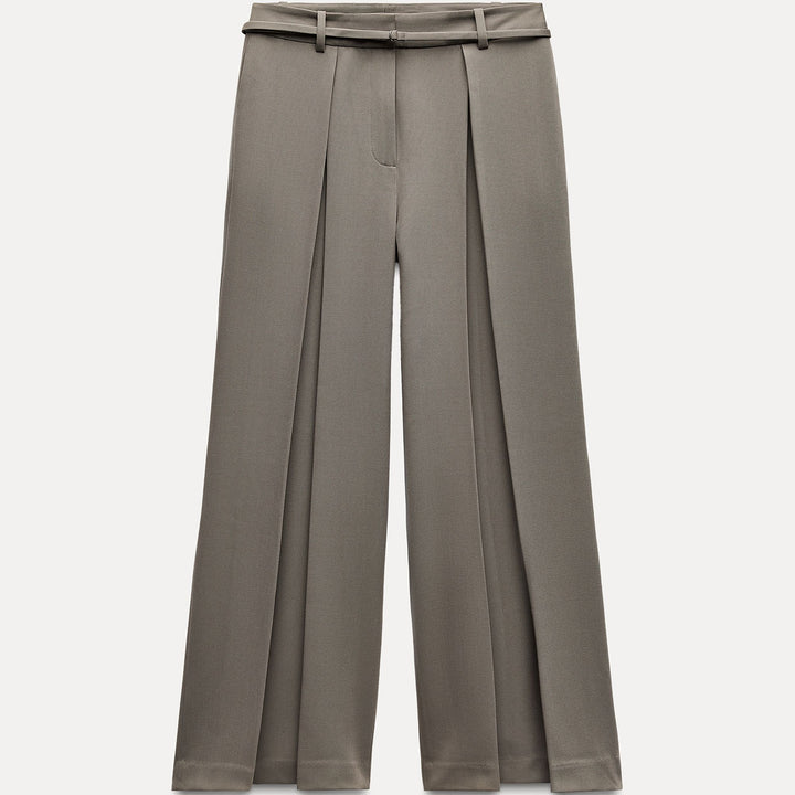 Moudda ZARA - Pantalon large plissé, ceinturé - Tunisie 1