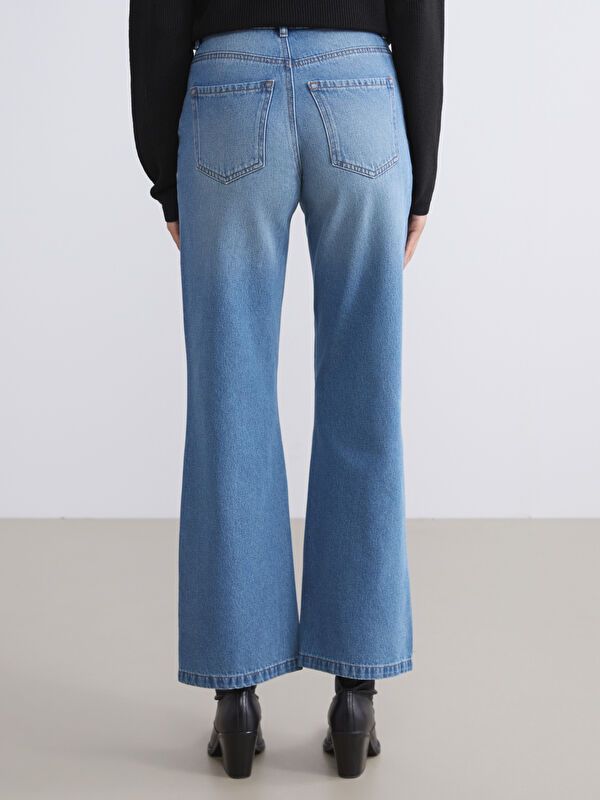 Moudda LC Waikiki - Pantalon jean tissé basique Femme Rodéo mid indigo - Tunisie 4