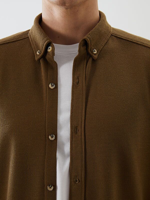 Moudda LC Waikiki - Chemise tissée à manches longues pour Hommes - Tunisie 3