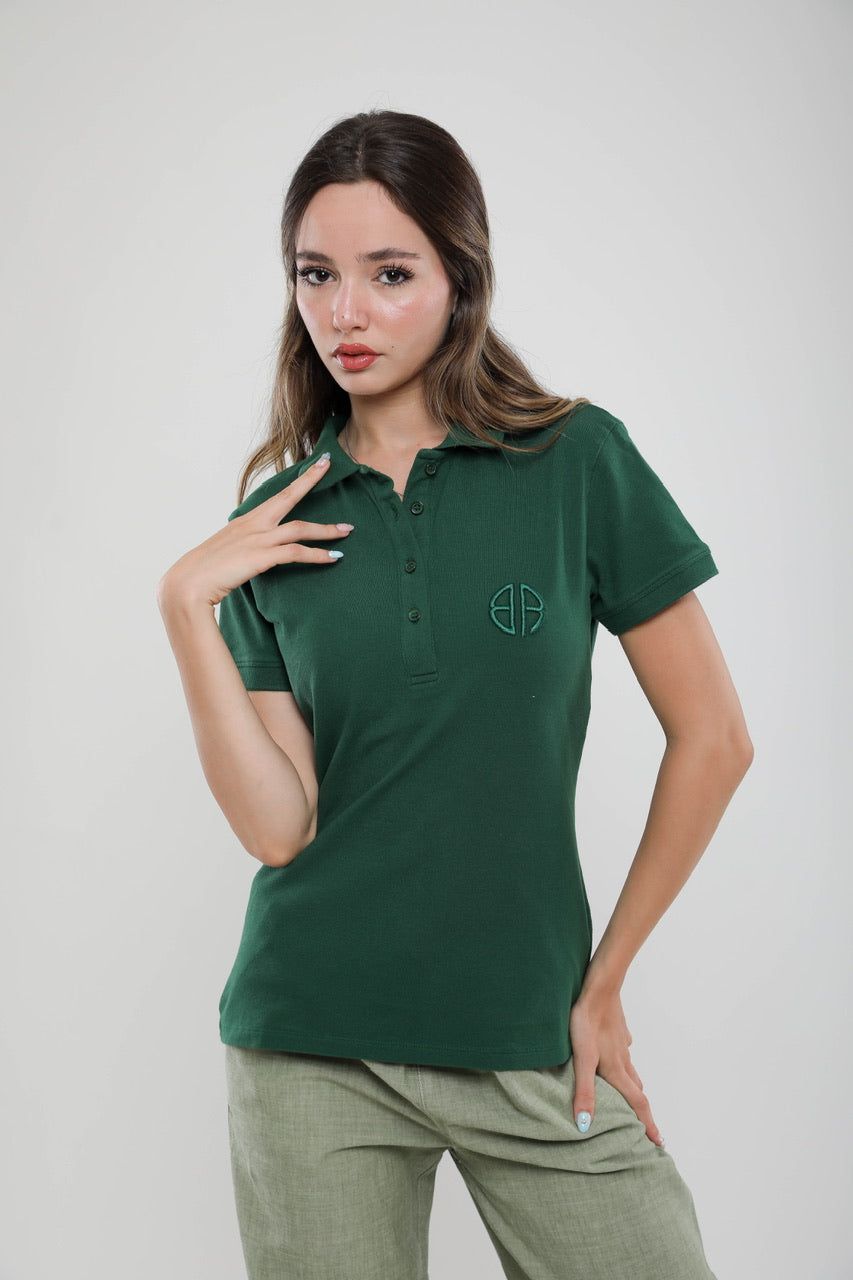 Moudda Billiorich - Polo Femme Slim Fit en Piqué de Coton - Tunisie 2