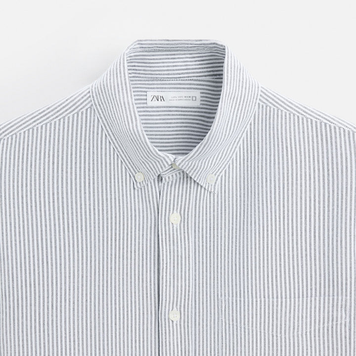 Moudda ZARA - Chemise Oxford - Boutonnée & 1 Poche - Tunisie 3