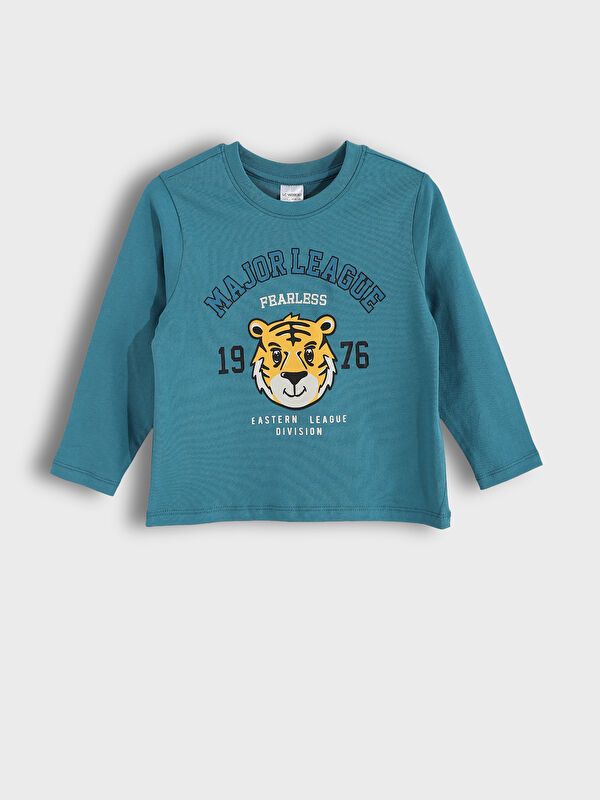 Moudda LC Waikiki - Pyjama en jersey manches longues Garçon Bleu terne - Tunisie 2