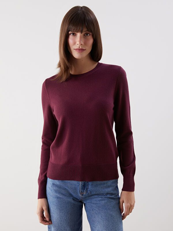 Moudda LC Waikiki - Pull tricot maternité Femme Bordeaux - Tunisie 1