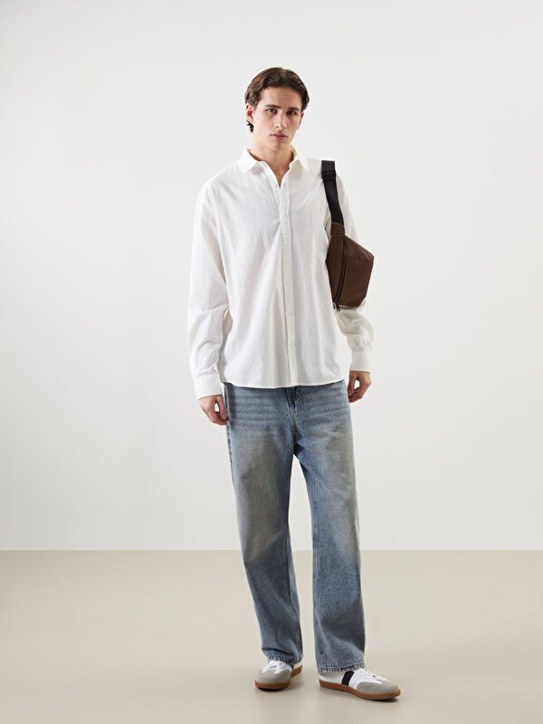 Moudda LC Waikiki - Chemise manches longues en tissu pour Homme - Tunisie 2