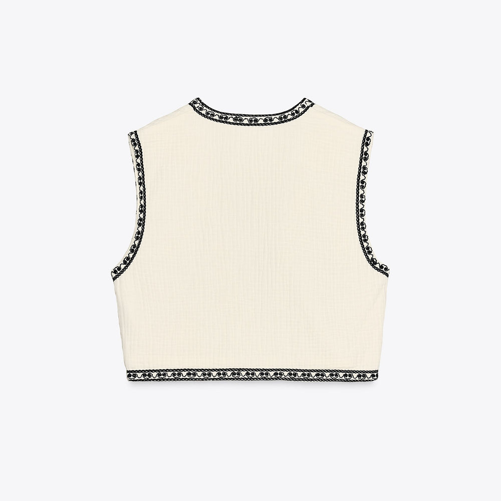 Moudda ZARA - Gilet - Broderies - Tunisie 2