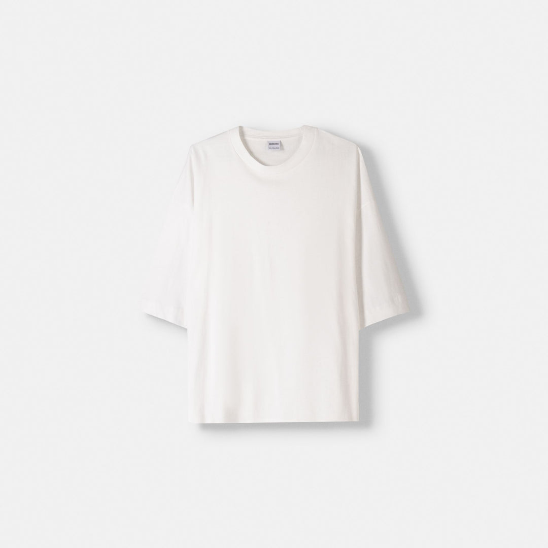 Moudda BERSHKA - T-shirt manches courtes boxy uni - Tunisie 2