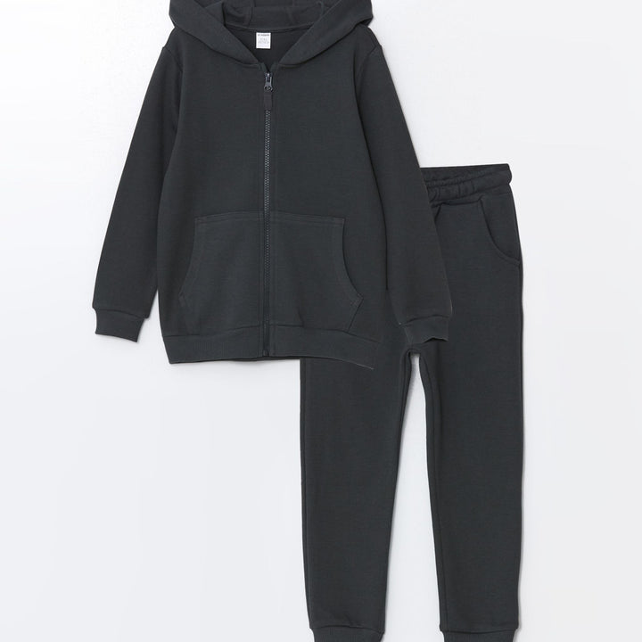 Moudda LC Waikiki - Ensemble en jersey manches courtes Garçon Anthracite - Tunisie 1