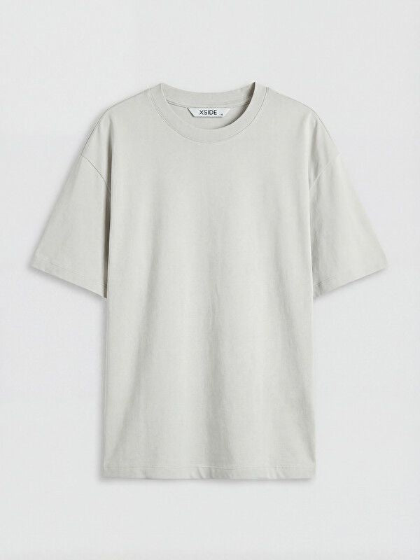 Moudda LC Waikiki - T-shirt basique manches courtes en jersey pour Homme couleur Gris pierre - Tunisie 1