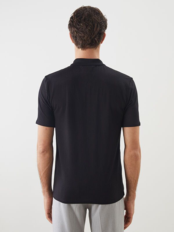 Moudda LC Waikiki - T-shirt en jersey manches courtes Homme Noir - Tunisie 4