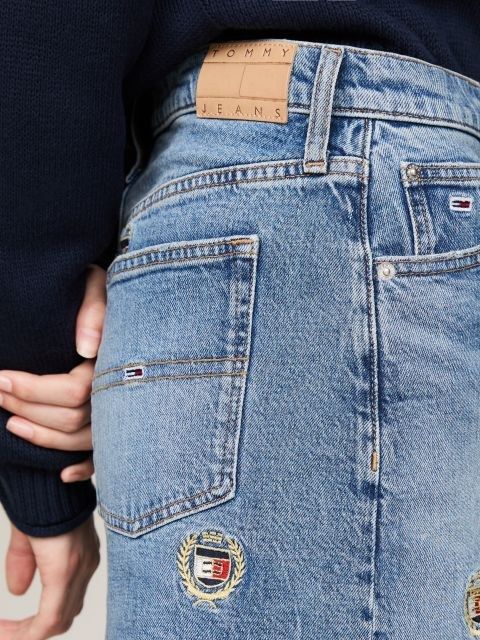 Moudda Tommy Hilfiger - Mini Jupe En Jean Taille Mi Haute Izzie  - Tunisie 4