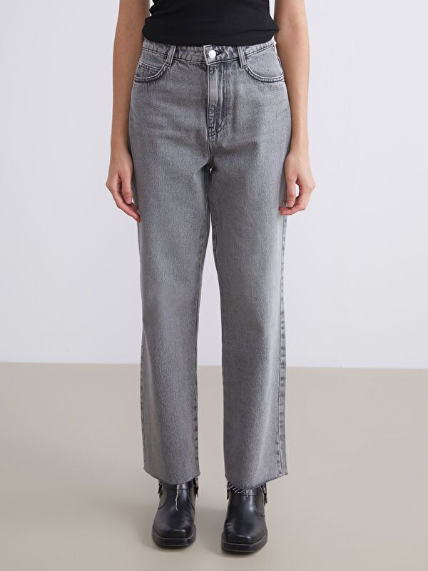 Moudda LC Waikiki - Pantalon tissé en denim Femme Anthracite - Tunisie 2