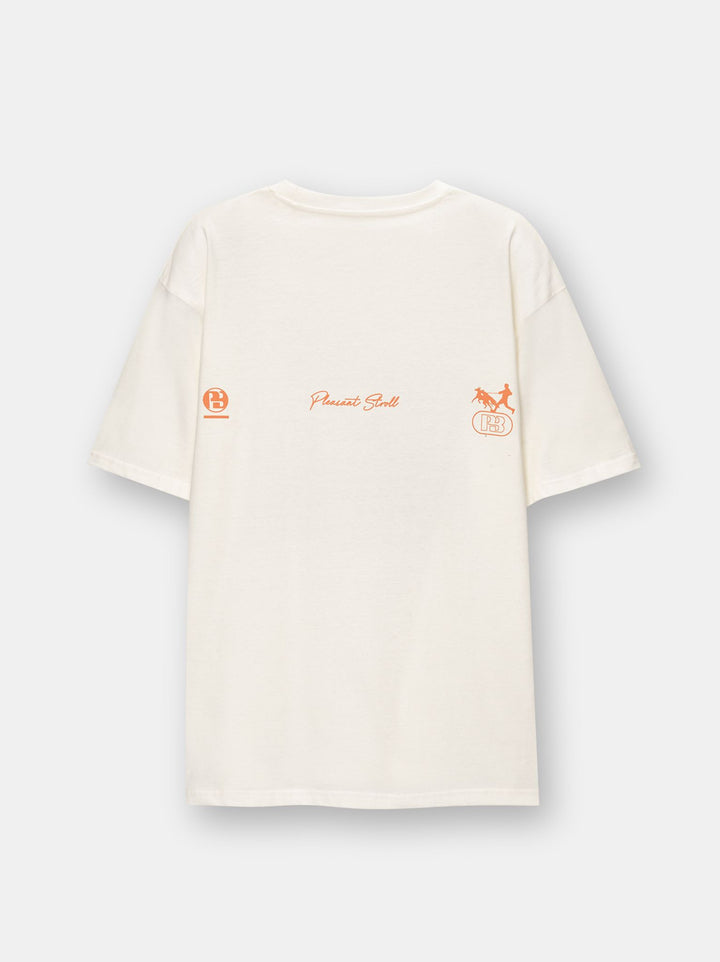 Moudda PULL & BEAR - T-Shirt Demi-Manches Gas Station 01 Relaxed Fit Blanc - Tunisie 4