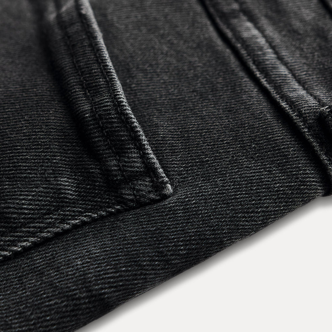 Moudda ZARA - Jean skinny taille mi-haute noir délavé - Tunisie 5